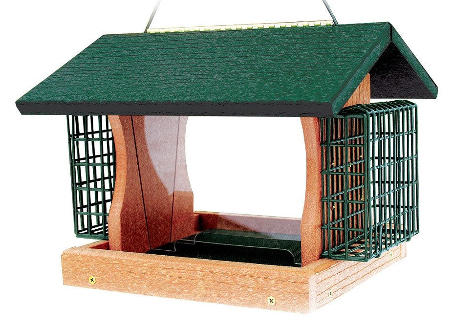 Woodlink Going Green Premier Bird Feeder with Suet Cages – Wild
