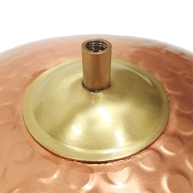 Achla Hammered Solid Copper Bird Bath with Stake