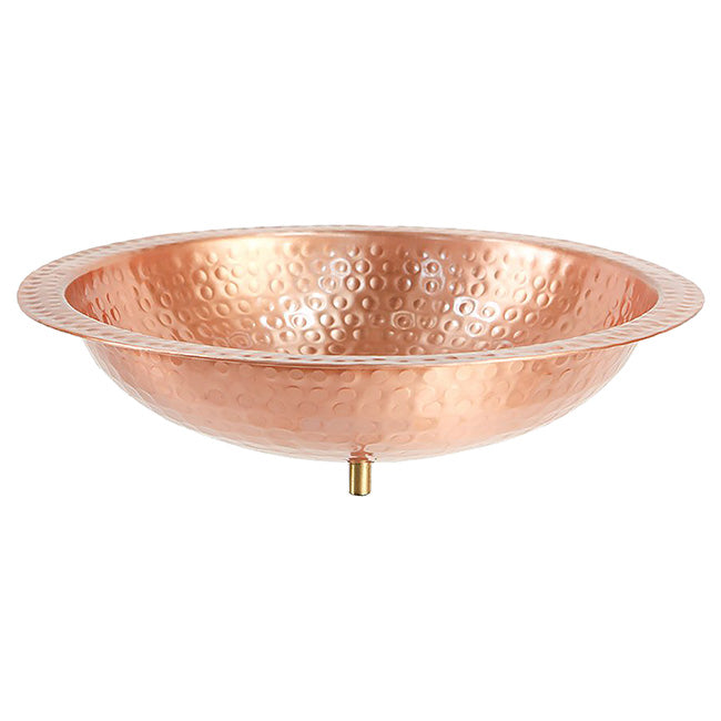 Achla Hammered Solid Copper Bird Bath with Stake