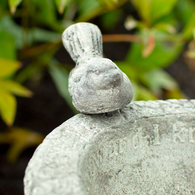 Athens "His Eye is on the Sparrow" Bird Bath, Pre Aged