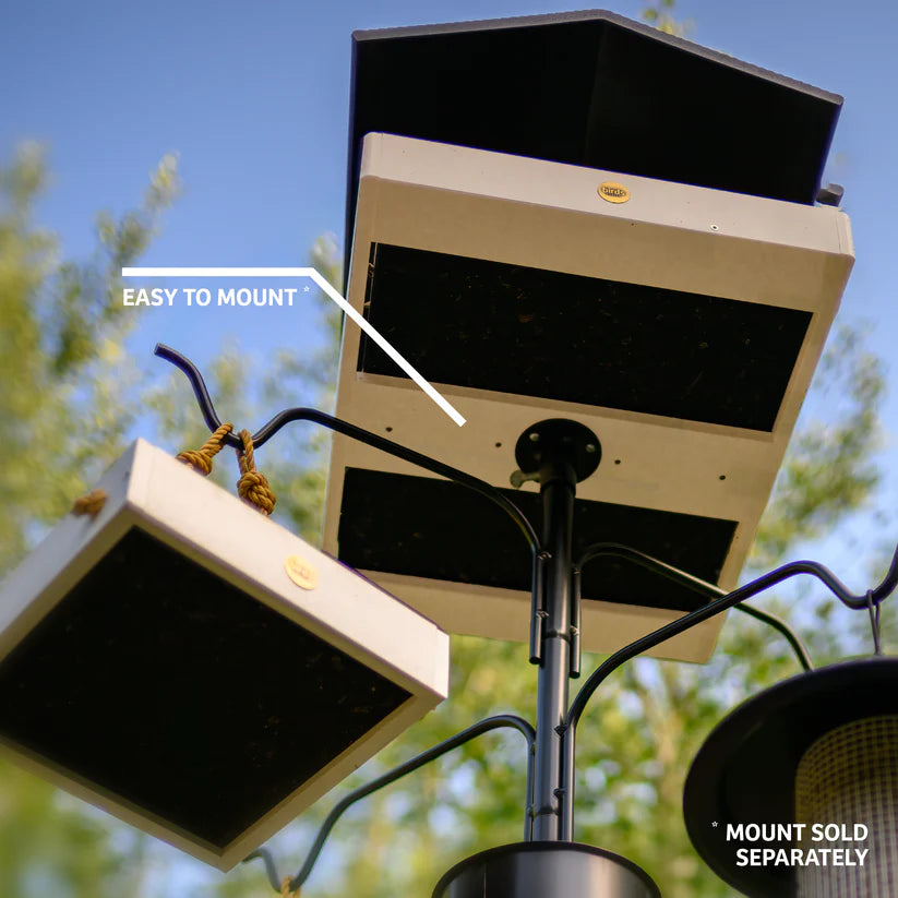 Birds Choice Recycled Pole-Mount 20"x15" Seed Catcher Platform