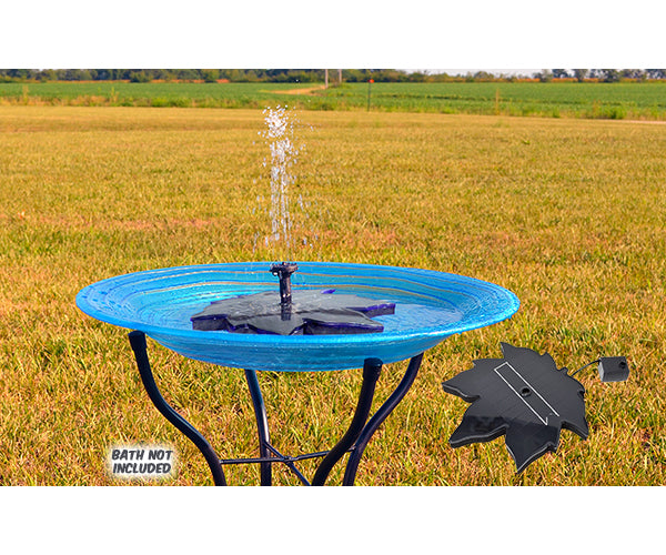 Floating Leaf Solar Bird Bath Bubbler