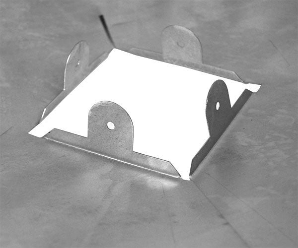 4x4 Post Mounted Squirrel Baffle, Galvanized, 23.25" dia.