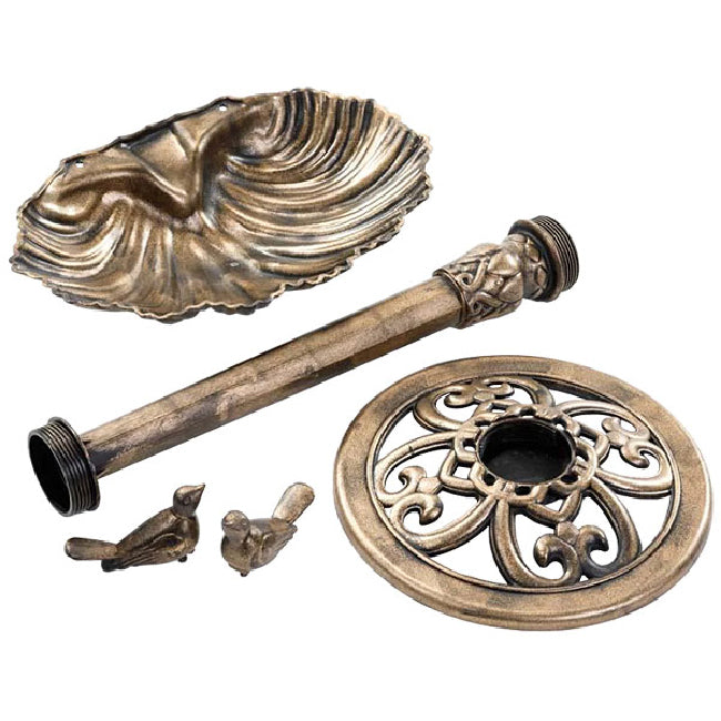 Pompeii Bird Bath, Bronze Colored
