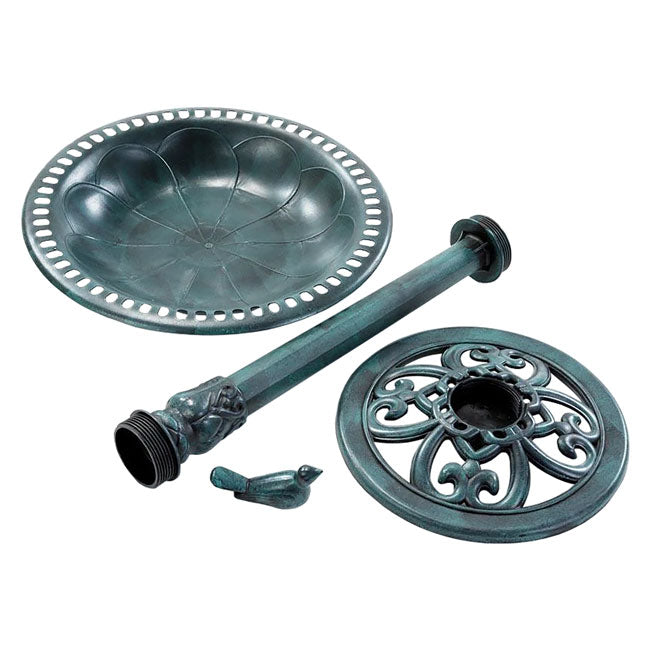 Emerald Lagoon Standing Bird Bath