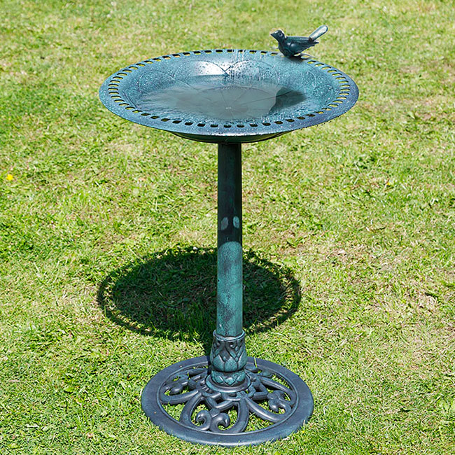 Emerald Lagoon Standing Bird Bath