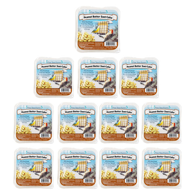 Peanut Butter Suet Cake, 12 oz, 12 Pack