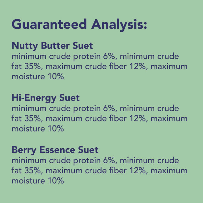 Variety 12 Pack of Suet Cakes, Nut & Berry