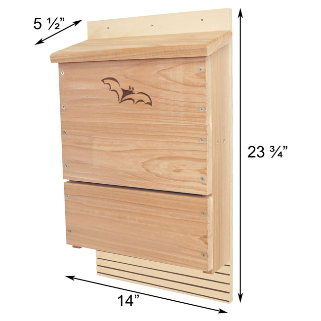 Songbird Essentials Bat House Triple Chamber - 300 Bats!