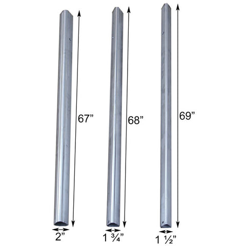 Telescoping Bat House Pole with Ground Socket, 15'