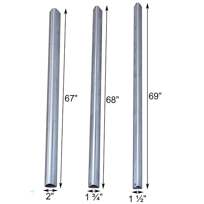 S&K 15' Telescoping Aluminum Pole & Ground Socket