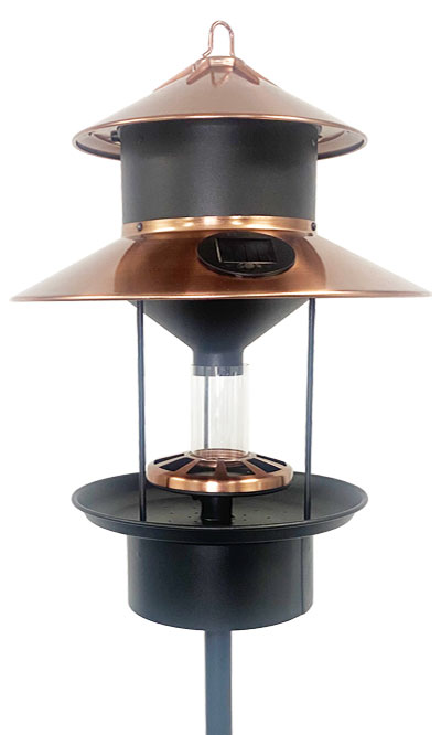 Woodlink Modern Farmhouse Solar Gaslight Feeder