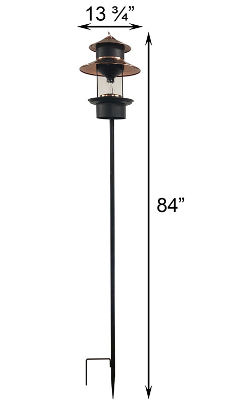 Woodlink Modern Farmhouse Solar Gaslight Feeder