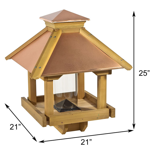 Woodlink Coppertop® Wood Gazebo Feeder