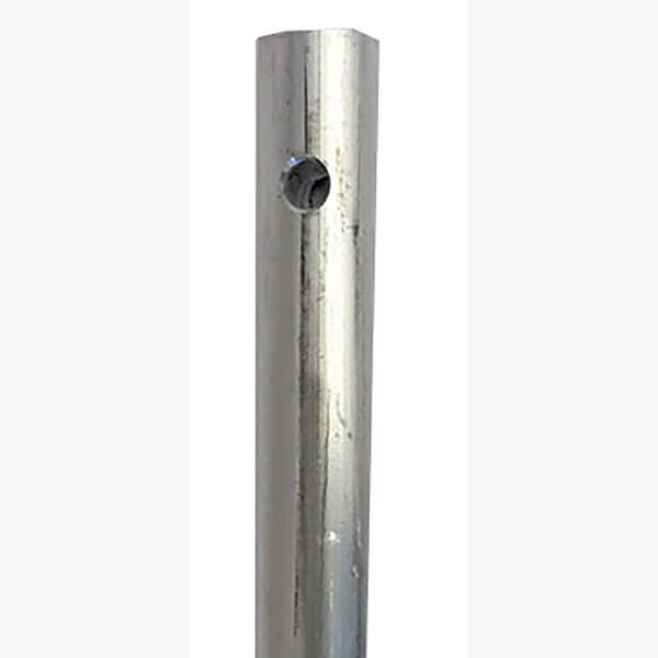 Aluminum pole for bluebird house mounting