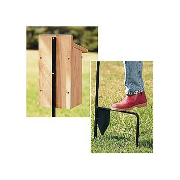 Step in Bluebird House Pole Set