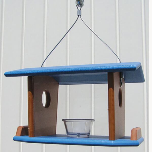 Hanging Bluebird Feeder - Recycled Material