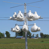 Troyer's K-12 Purple Martin Gourd Rack System with 12 Gourds