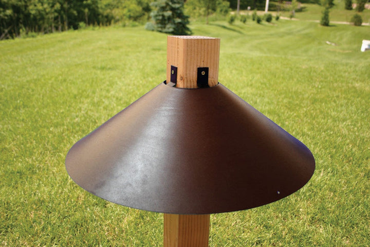 Woodlink 22" Bronze Wrap Around Squirrel Baffle 4 x 4 Post