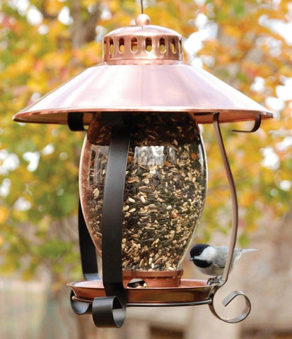 Woodlink Brushed Copper Lantern Feeder