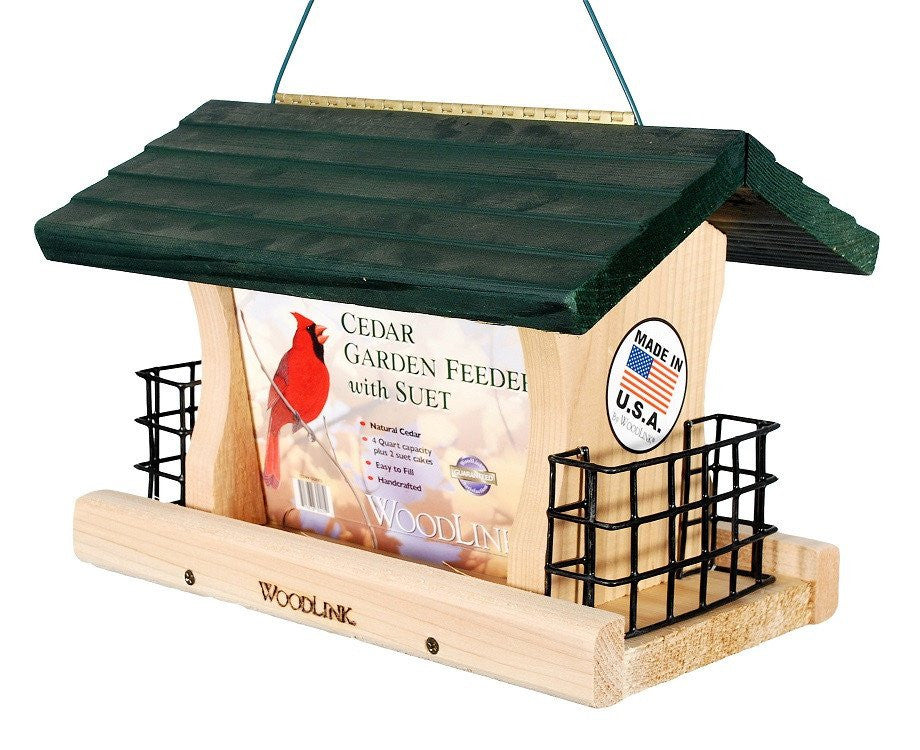 Woodlink Garden Bird Feeder with Suet Cages