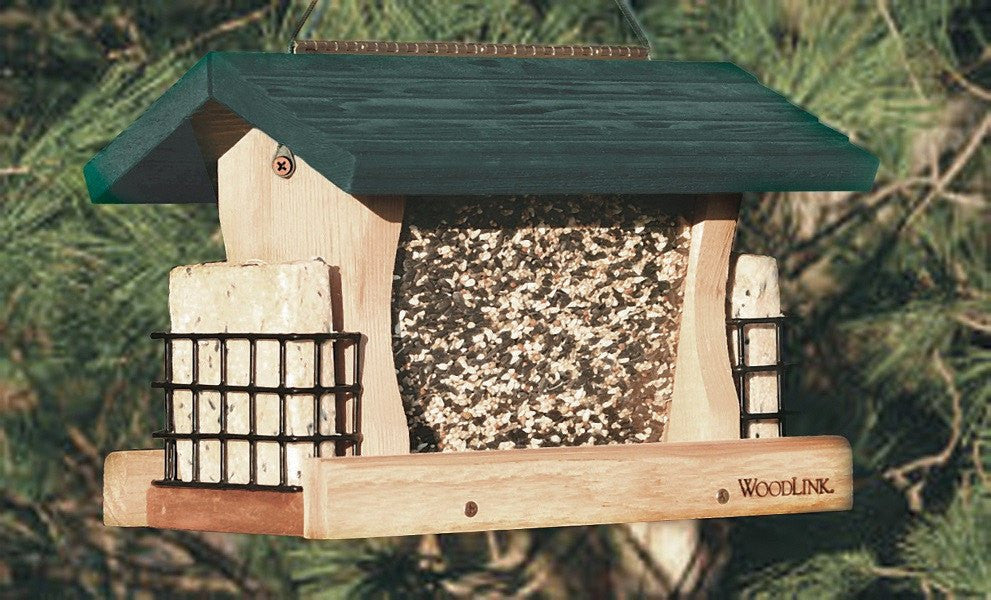 Woodlink Garden Bird Feeder with Suet Cages