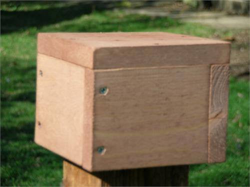 Looker 4x4 Post Mount Cap at www.wildbirdstoreonline.com