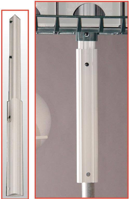S&K Triangular Adapter for Round Poles