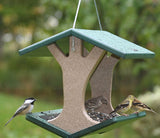 Birds Choice Recycled Hanging Fly-Thru Bird Feeder