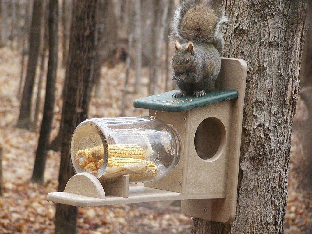Birds Choice Recycled Squirrel Jar Feeder - Thumbnail 3